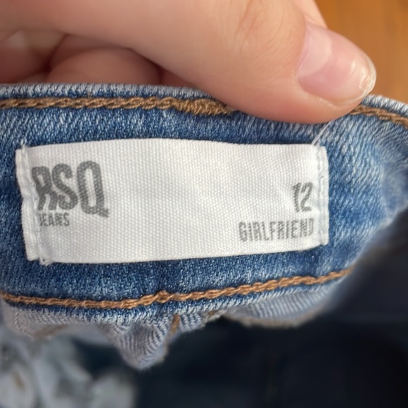 Girls light washed denim ripped jeans - Picture 3 of 3